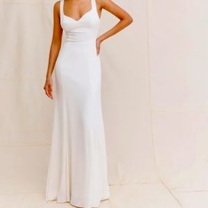 NWT Reformation Lecce Dress Ivory